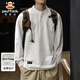 大嘴猴（paul frank）長(cháng)袖t恤男士春季潮牌內搭衛衣男休閑寬松上衣服男裝 白色 3XL