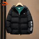 安踏兒童羽絨服男中大童2026冬季新款四防科技加厚保暖女孩面包服外套 基礎黑-1 絨子含量85% 170 充絨量182g