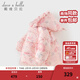 戴維貝拉（DAVE＆BELLA）冬裝新款女童白鴨絨羽絨服兒童中長(cháng)款外套三防女寶寶連帽外衣 花朵印花【現貨】 90 cm 【充絨量71.5g】