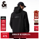 杰克·瓊斯（JACK&JONES）男裝潮流春秋季外套男士連帽防風(fēng)上衣戶(hù)外休閑夾克短款百搭外套男 E41黑色-1 L (180)
