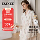 嫚熙（EMXEE）春秋牛油果絲柔果棉透氣帶哺乳口睡衣哺乳孕婦產(chǎn)后幸運鵝月子服L