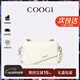 COOGI包包女款輕奢品牌女士單肩包女斜挎包女情人節生日禮物送女友老婆 米白色 京倉直發(fā)