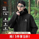 駱駝女裝軟殼衣女防風(fēng)防水外套加絨保暖鎖溫抗靜電連帽夾克男