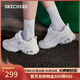 斯凱奇（Skechers）新年禮物女鞋冬季厚底老爹鞋百搭軟底舒適外穿運動(dòng)鞋11959