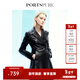 PORTSPURE寶姿女裝秋冬新品女裝長(cháng)袖中長(cháng)皮連衣裙RD9D021LUU012 BLACK 36
