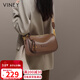viney牛皮包包女包休閑斜挎枕頭包品牌單肩包生日禮物高級感送女友老婆
