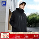 FILA斐樂(lè )官方男士呼吸殼沖鋒衣兩件套戶(hù)外運動(dòng)外套 深黑-BK XL