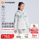 moodytiger女童棉衣輕暖拒水春秋款兒童棉服連帽印花P棉可機洗戶(hù)外運動(dòng)外套