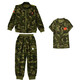 宇龍童話(huà)男童迷彩服套裝兒童春秋裝男孩軍訓戶(hù)外小學(xué)生童裝長(cháng)袖拉鏈開(kāi)衫 三件套（短袖T+外套褲子） 110