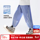 左西男童防蚊褲兒童褲子夏季2025新款薄款涼感速干運動(dòng)褲 藍色 140