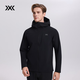 XBIONIC風(fēng)盾軟殼連帽夾克男(S3)四面彈軟殼衣休閑外套保暖防風(fēng)抑菌26新品 暗夜黑 L