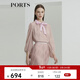 PORTS女裝2020秋冬新品長(cháng)袖襯衫 LL9B043LPY002 玫瑰霧粉 L (8)