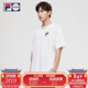 斐樂(lè )（FILA）FUSION潮牌情侶多彩短袖T恤新款男女短T時(shí)尚大logo短袖 A標準白-WT L 175/96A 【寬松版型】