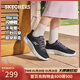 斯凱奇（Skechers）新年禮物閃穿鞋女2025新品冬軟底一腳蹬網(wǎng)面舒適休閑健步鞋125516