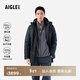 AIGLE【25年冬季新品】艾高GORE-TEX防風(fēng)透汽保暖877蓬90絨羽絨服男 瀝青灰BP032 L L 180/96A