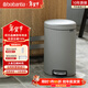 Brabantia柏賓士進(jìn)口12L垃圾桶衛生間客廳家用臥室高級帶蓋腳踏式衛生桶 礦物深灰【12L】