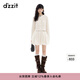 DZZIT地素針織衫冬季小香風(fēng)金蔥短款開(kāi)衫上衣女3J4E5709B 米白色 S