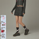 CHUU高腰PU皮半身裙女2025秋新品甜酷個(gè)性百搭辣妹顯瘦包臀短裙 黑色 L