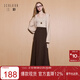 三彩2025冬季新款簡(jiǎn)約優(yōu)雅松緊腰半身裙氣質(zhì)通勤A(yíng)字裙長(cháng)裙M