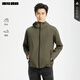 利郎【防水】薄款夾克男連帽外套春款通勤戶(hù)外透氣男士外套 青綠色（25CJK6012A） L 170/88A