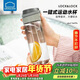 樂(lè )扣樂(lè )扣（LOCK&LOCK）一鍵式運動(dòng)水杯塑料杯戶(hù)外便攜水壺帶把手刻度男女杯子灰色750ml