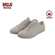 MUJI男女通用不易疲勞不易沾水運動(dòng)鞋無(wú)性別男款女款小白鞋帆布鞋 淺灰色 41 /255mm（尺碼偏大拍小一碼）