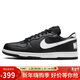 耐克NIKE男子休閑鞋 BIG NIKE LOW 運動(dòng)鞋355152-016黑白 40.5