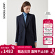 朗姿【Basic衣櫥】羊毛正裝氣質(zhì)西服女秋秋新款西裝外套設計感 暮色藏藍色4 L