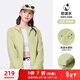 駱駝（CAMEL）薄絨風(fēng)衣女戶(hù)外防潑水修身梭織外套 J23CAYL6066 青果綠 L