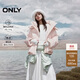 ONLY2025冬季90白鴨絨減齡蓬松云朵感連帽羽絨服女|125423014