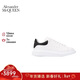 亞歷山大麥昆（Alexander McQueen）情人節禮物AMQ男士系帶小白鞋闊型休閑運動(dòng)鞋 白色/黑色 39