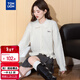 唐獅（TonLion）2025秋冬下擺荷葉邊設計女翻領(lǐng)開(kāi)衫