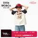 little MO&Co.貓和老鼠聯(lián)名系列 little moco童裝25秋裝新款男女童抑菌短袖t恤 大象灰 抑菌 150 150/72