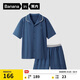 蕉內棉棉301H睡衣男士春夏翻領(lǐng)純棉短袖短褲家居服套裝情侶款居家服