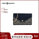 Tory Burch湯麗柏琦T MONOGRAM鏈條女包單肩斜挎包信封包 禮物