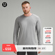 lululemon丨Metal Vent Tech 男士運動(dòng)長(cháng)袖 T 恤 LM3FHKS 石板灰/白 M