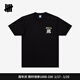 UNDEFEATED五條杠官方夏季創(chuàng  )意鷹圖案休閑寬松圓領(lǐng)短袖T恤 黑色 M