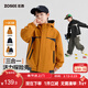 左西童裝男童沖鋒外套2026新款春紅色新年服兒童戶(hù)外防水 橘色 160