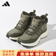 阿迪達斯（adidas）阿迪達斯加絨男鞋2025冬季新款高幫保暖戶(hù)外徒步鞋耐磨防滑運動(dòng)鞋 綠色/棕色JS3428【加絨保暖】 42