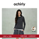OCHIRLY【特享折扣】可機洗100%美麗諾羊毛進(jìn)口120支條紋毛衣冬 黑色 S