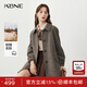KBNE【全羊毛】毛呢外套小個(gè)子呢子大衣2025新款氣質(zhì)長(cháng)款秋冬女裝 咖啡色 S