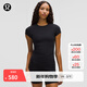 lululemon丨Modal-Silk 女士運動(dòng)莫代爾絲質(zhì)混紡T恤速干 LW3IPLS 黑色 XS