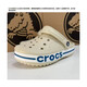 CORCS CROCS 夏季卡洛馳貝雅洞洞鞋戶(hù)外防滑透氣沙灘鞋男女情侶款包頭涼拖鞋 米蘭貝雅 41
