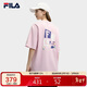 FILA斐樂(lè )官方情侶款針織短袖衫2025年時(shí)尚簡(jiǎn)約休閑寬松T恤
