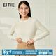 愛(ài)特愛(ài)（EITIE）舒適純山羊絨打底圓領(lǐng)針織衫百搭基礎款冬季新款6801528 白色12 L 165