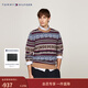 Tommy Hilfiger秋冬男裝羊毛混紡復古費爾島花紋圓領(lǐng)內搭打底衫針織衫毛衣 多色花紋0HD L （推薦：150-165斤）