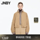 江南布衣（JNBY）【商場(chǎng)同款】25秋新品夾克外套翻領(lǐng)寬松短款外套5P9613740 287/黃卡其 S
