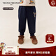 Teenie Weenie Kids小熊童裝25年新款男女寶寶彈力刺繡仿牛仔褲 藏青色 100 cm