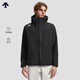 DESCENTE迪桑特TRAINING系列綜訓健身男士防水透濕加絨梭織上衣 BK-黑色 L (175/96A)
