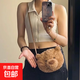 巴塞羅熊包可愛(ài)卡通毛絨玩偶包娃娃背包女士斜挎包動(dòng)物單肩 【禮袋款】巴塞羅熊包 22cm×17cm